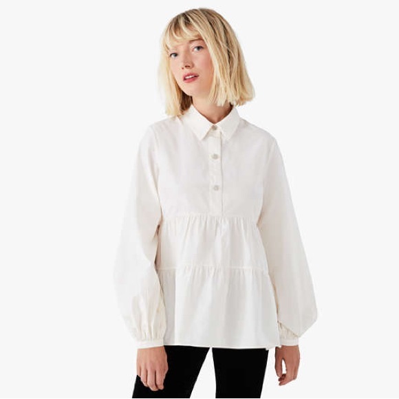 Kate Spade Taffeta Cosmo Shirt, 10 - Picture 3 of 13